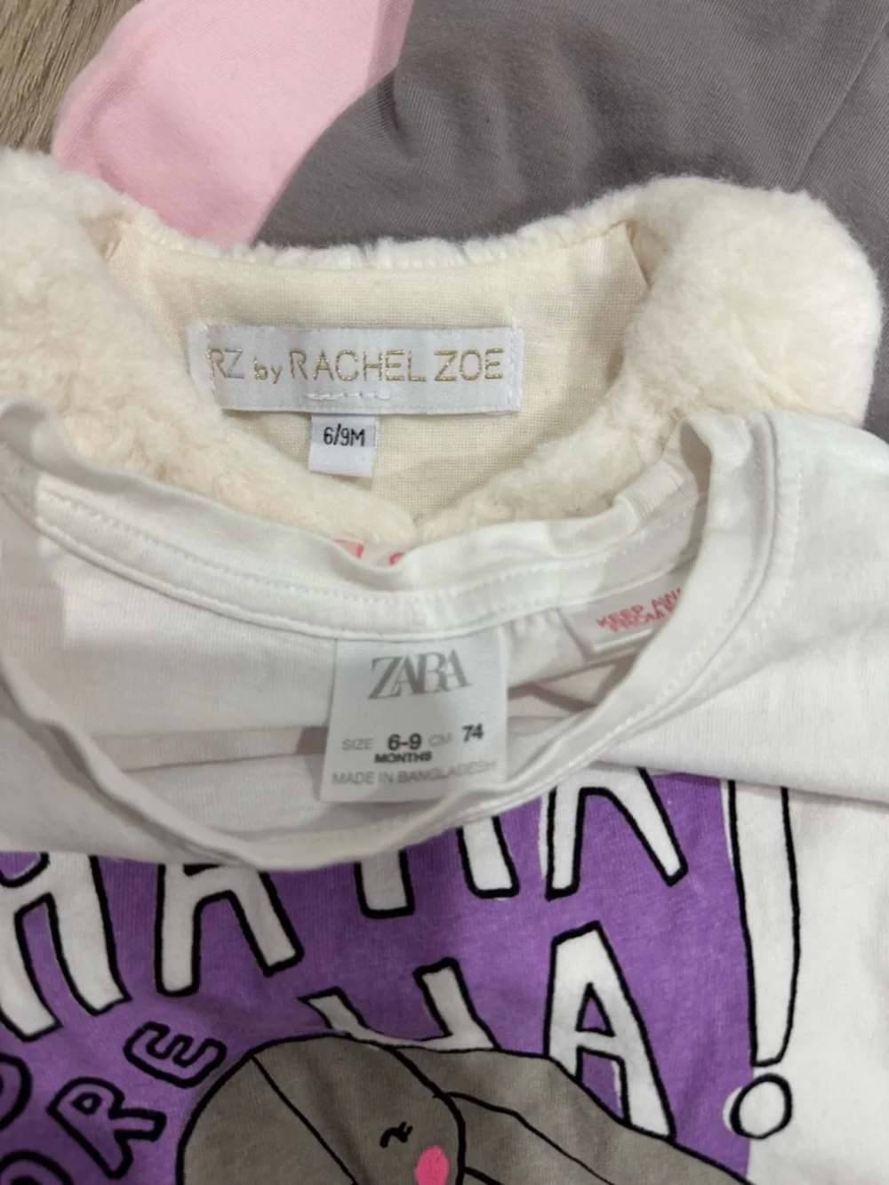 10 pcs Baby Girls Mixed Clothing Lot - zara Calvin Klein Disney gerber gap and m